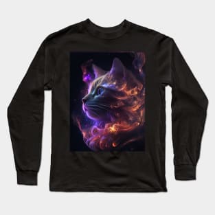 Milky way Cat Long Sleeve T-Shirt